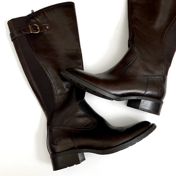 boc Shoes Boc Born Carran Leather Riding Boots Dark Brown 7 Poshmark